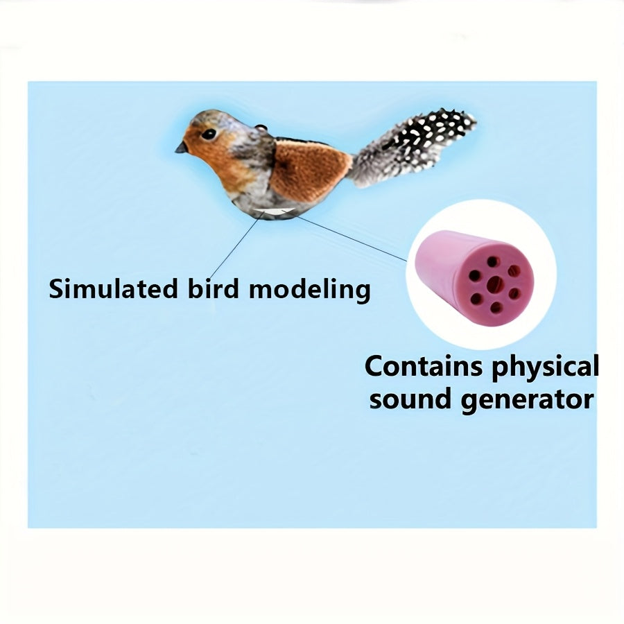 Tu Gato Merece Magia – Juguete con Sonido, Estampado Animal y Plumas Irresistibles