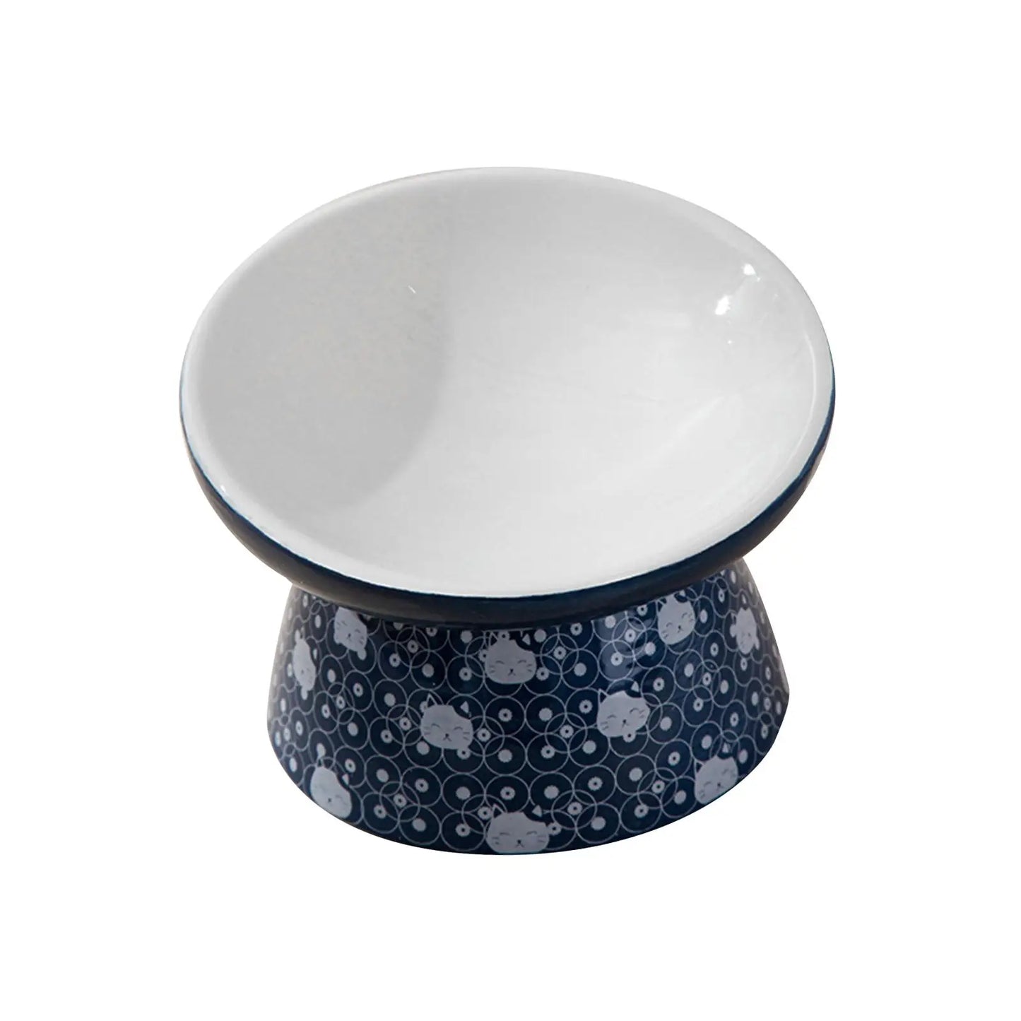 Cuenco de Porcelana Elevado – Elegancia y Comodidad para tu Compañero Felino