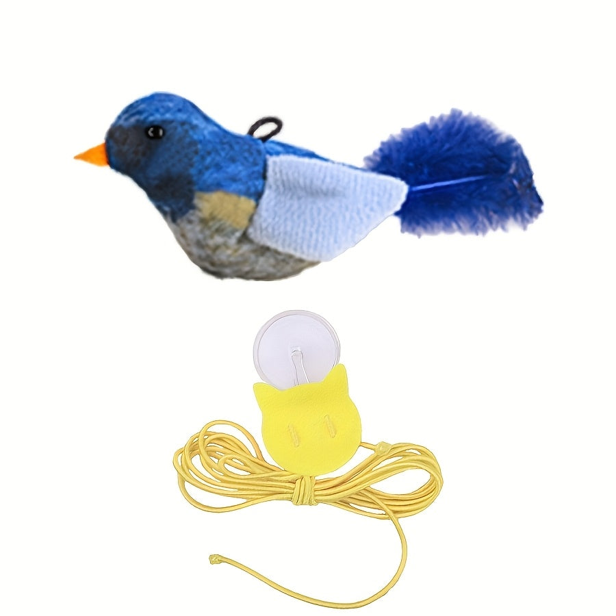 Tu Gato Merece Magia – Juguete con Sonido, Estampado Animal y Plumas Irresistibles