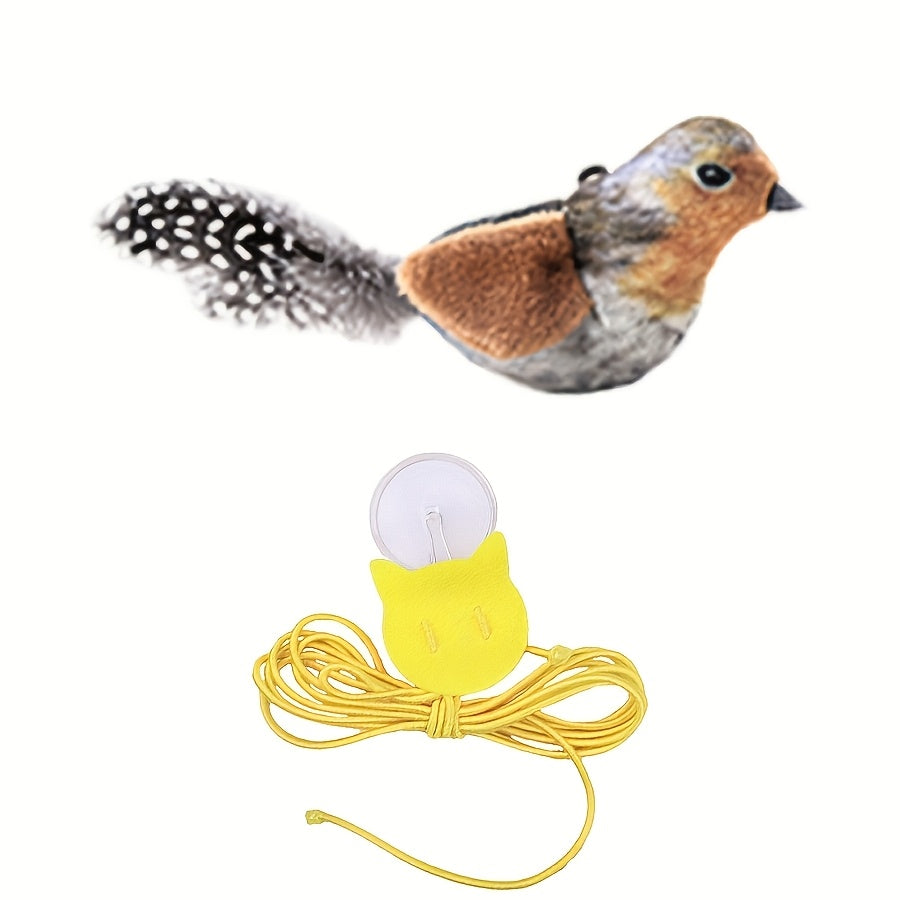 Tu Gato Merece Magia – Juguete con Sonido, Estampado Animal y Plumas Irresistibles