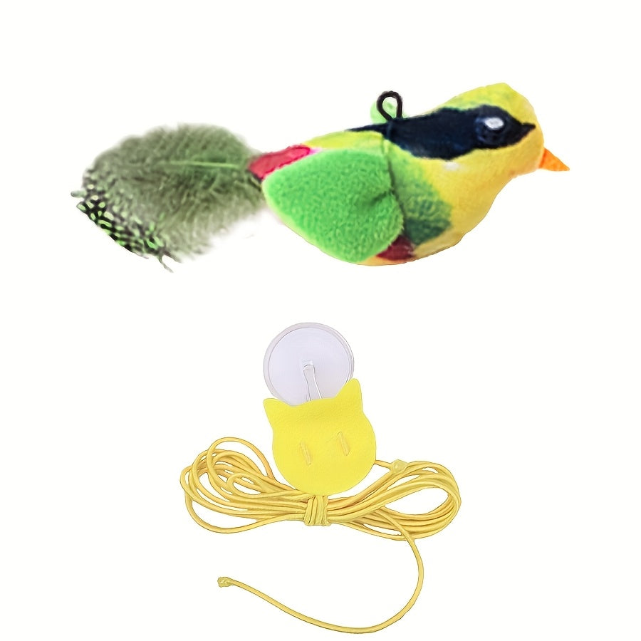 Tu Gato Merece Magia – Juguete con Sonido, Estampado Animal y Plumas Irresistibles