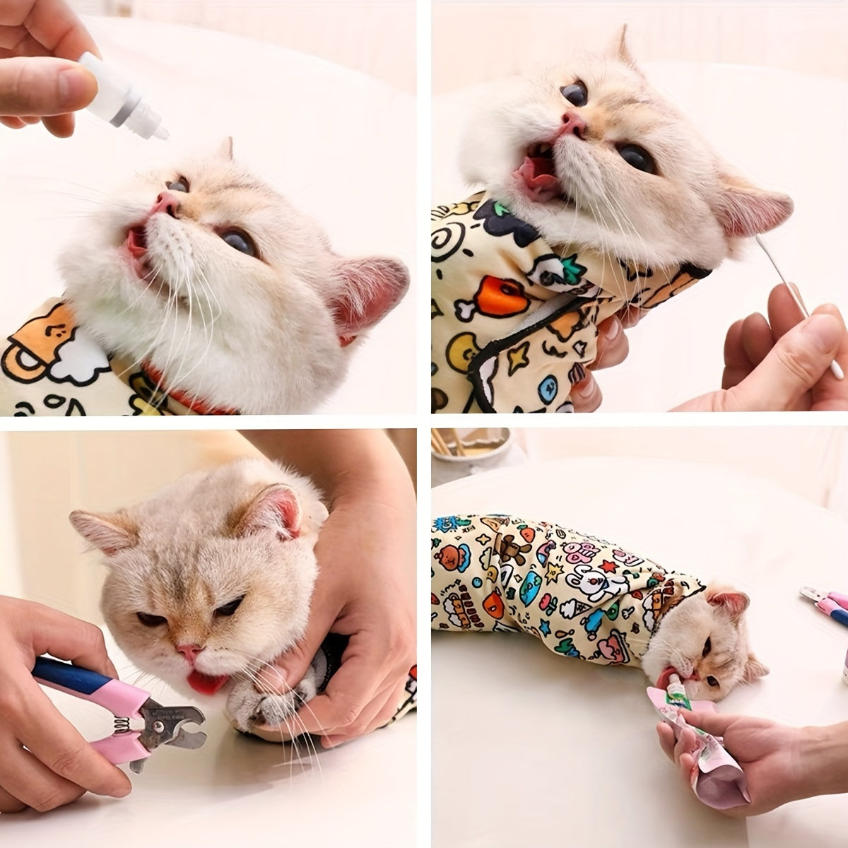 Manta de Sujeción para Gatos – Protección y Comodidad para el Cuidado de tu Mascota