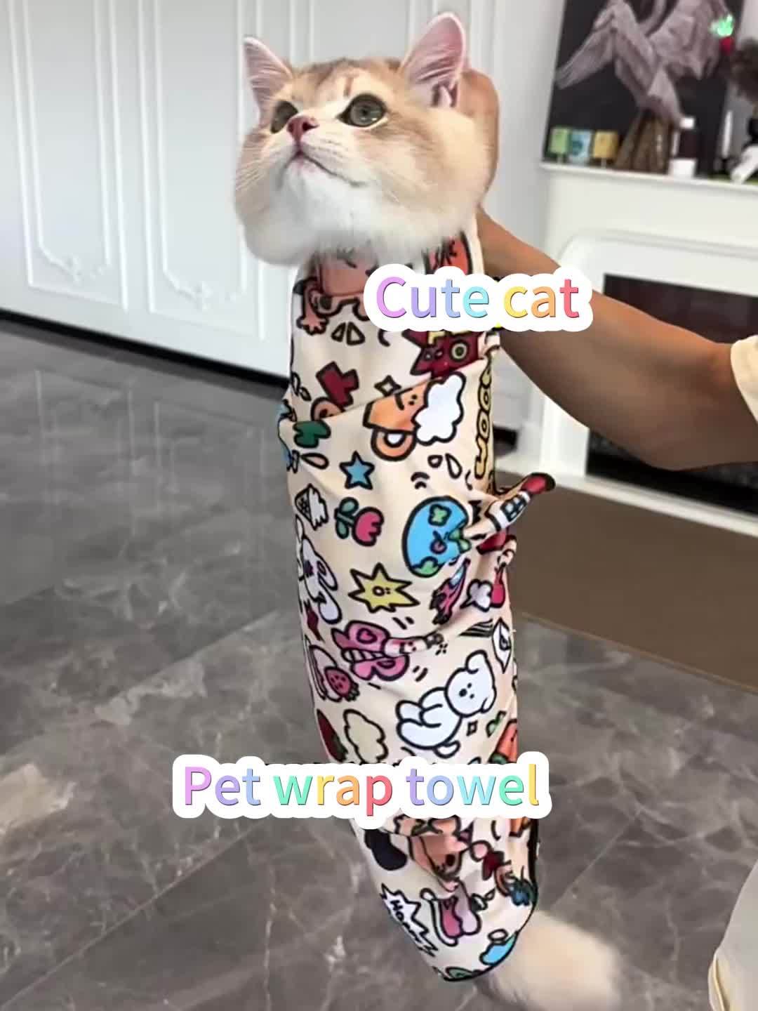 Manta de Sujeción para Gatos – Protección y Comodidad para el Cuidado de tu Mascota