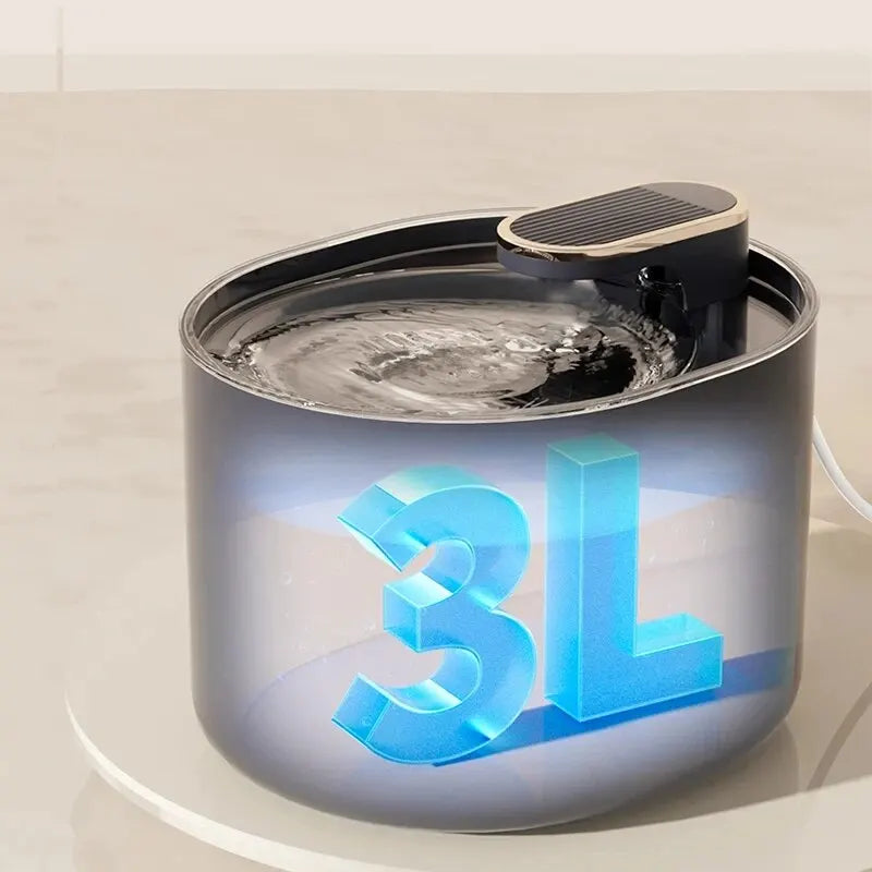 Fuente de agua automática para gatos 3L con sensor y filtro