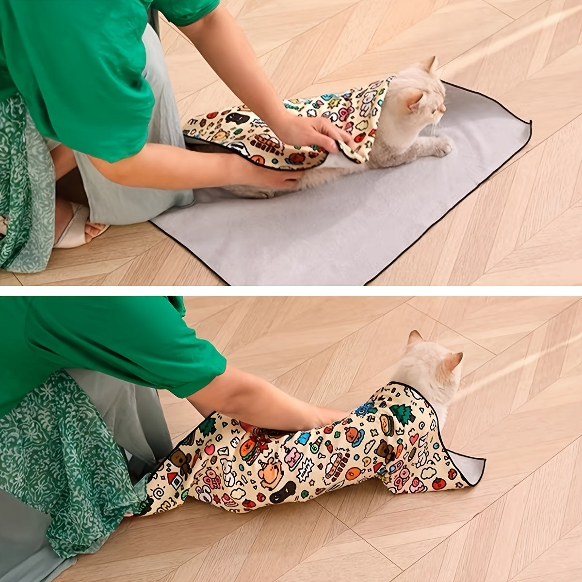 Manta de Sujeción para Gatos – Protección y Comodidad para el Cuidado de tu Mascota