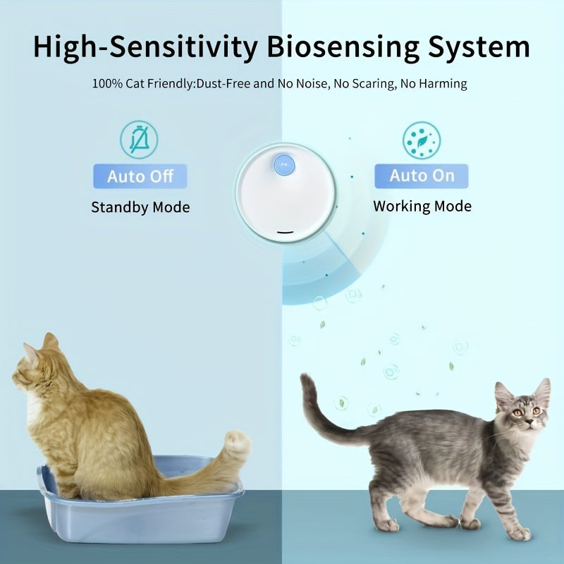 Tu Hogar Siempre Fresco – Eliminador de Olores para Gatos con Limpieza Inteligente