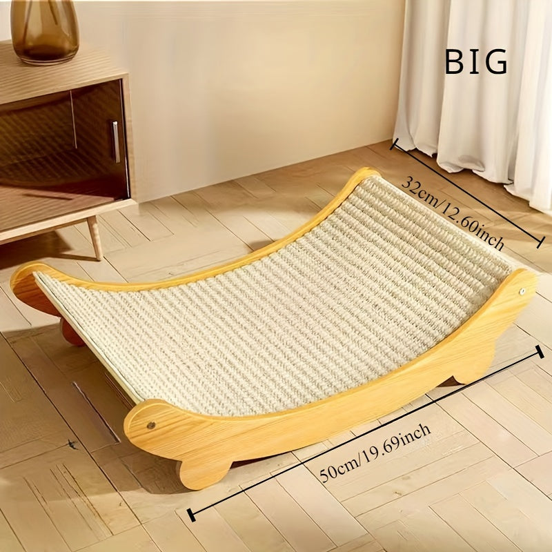 ¡Adiós a los arañazos! Rascador de Sisal con Nido – Protección y Comodidad para tu Gato”